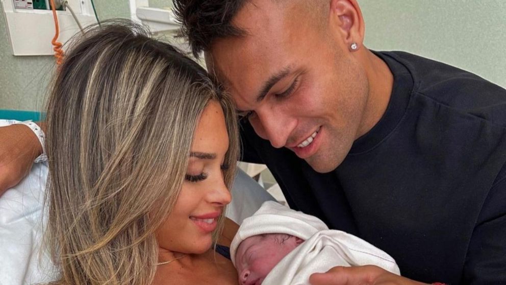 Lautaro Martínez y Agustina Gandolfo anunciaron el nacimiento de su segundo hijo con un emotivo mensaje