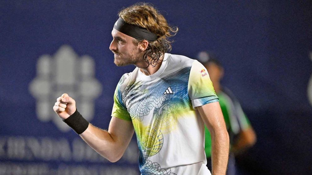 Tsitsipas le ganó a Coric es finalista en el abierto mexicano de Los Cabos