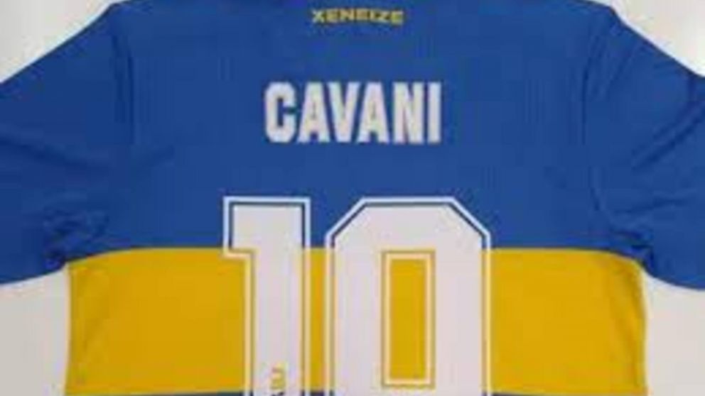 Cavani a Boca: conocé cuánto cuesta la camiseta con el número 10