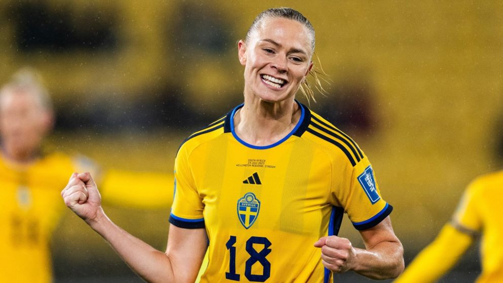 Mundial Femenino 2023: Suecia consigue un triunfo agónico ante Sudáfrica y encabeza el grupo de Argentina