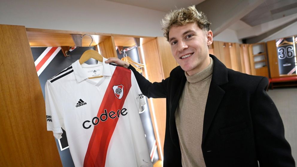 Facundo Colidio tuvo su primer entrenamiento en River