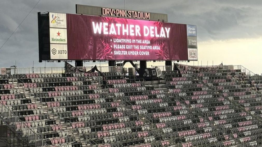 La presentación de Lionel Messi en Inter Miami se postergó por una fuerte tormenta eléctrica