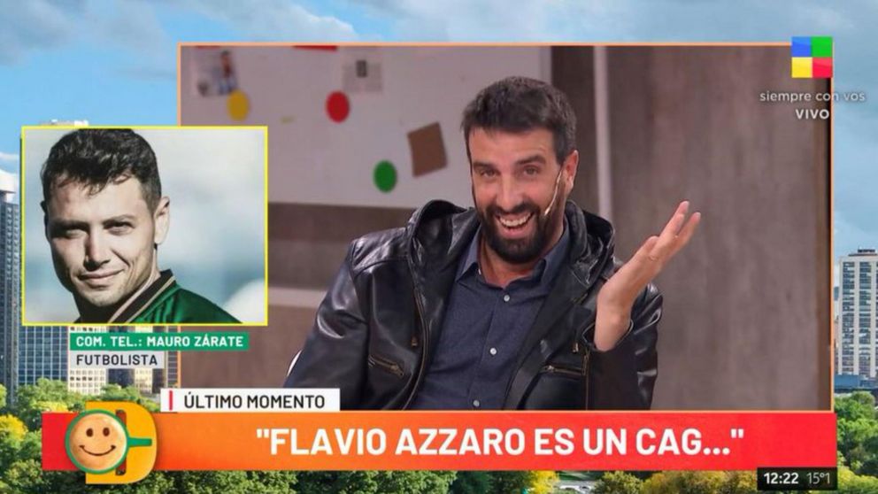 El tremendo cruce en vivo entre Mauro Zárate y Flavio Azzaro: insultos y graves acusaciones