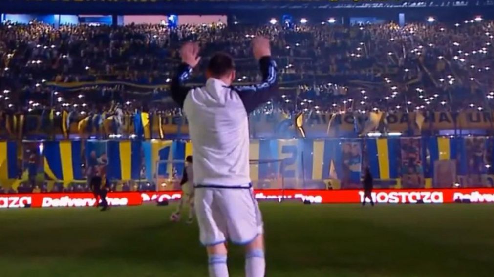 La hinchada de Boca le dedicó una sorpresiva canción a Lionel Messi en la despedida de Riquelme