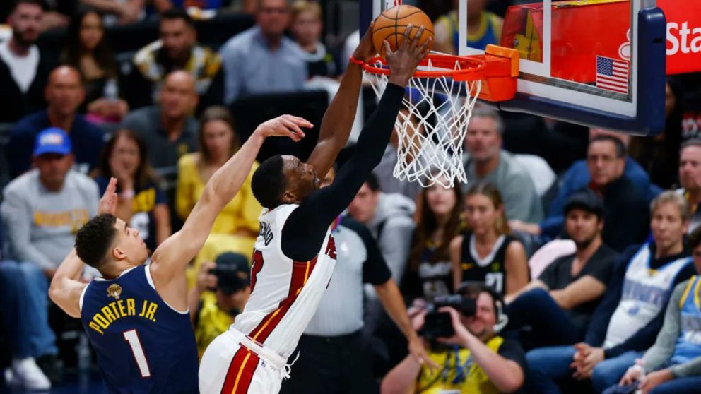 NBA: Miami Heat ganó por un triple ante Denver Nuggets en el segundo partido de las finales