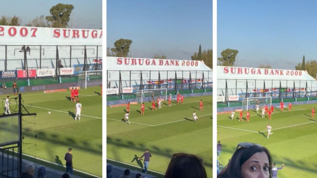 Hincha de Gimnasia se infiltró en el Viaducto, gritó el gol ante la hinchada local y la reacción se volvió viral