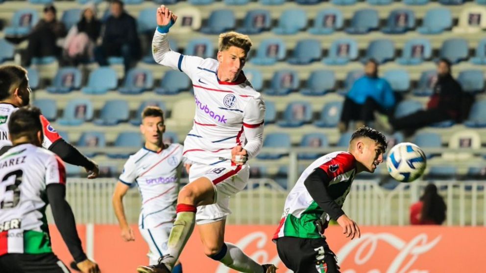 Copa Sudamericana: San Lorenzo rescató un empate ante Palestino en Chile y quedó como escolta en su grupo