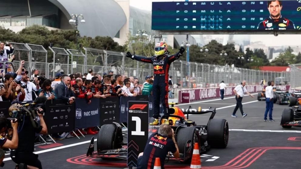 F1: Checo P�rez se qued� con el Gran Premio de Azerbaiy�n