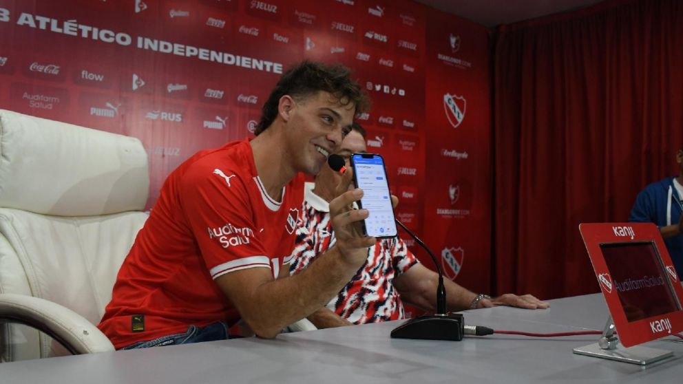 Santiago Maratea presentó la colecta para ayudar a Independiente y ya juntó una suma millonaria