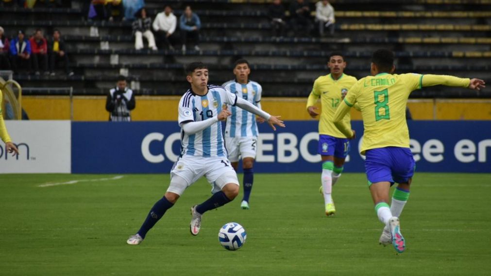 Sudamericano sub 17: la Selección Argentina cayó ante Brasil en su despedida