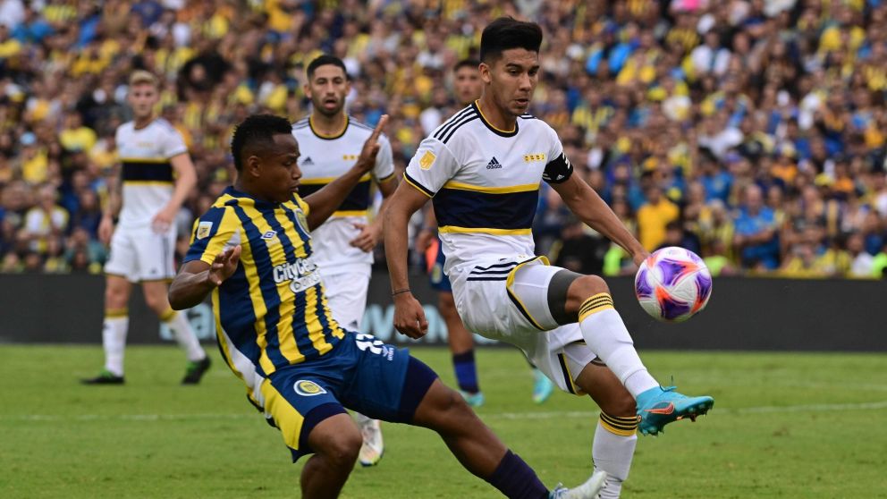 Boca rescató un empate en la última jugada ante Central en Rosario