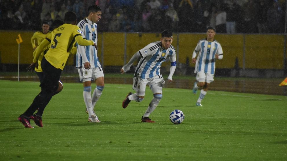 Argentina perdió ante Ecuador y se quedó sin invicto en el Sudamericano Sub 17