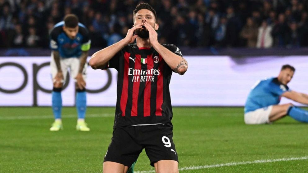 Milan no pudo vencer a Napoli pero se clasificó a las semifinales de la Champions League