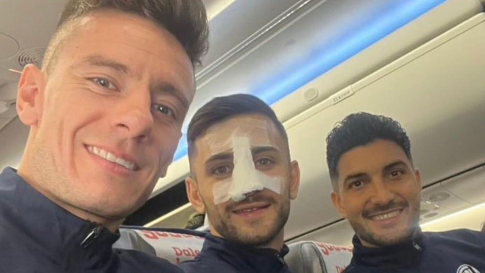 San Lorenzo explot� contra la Conmebol por la fractura de tabique que sufri� Jalil El�as