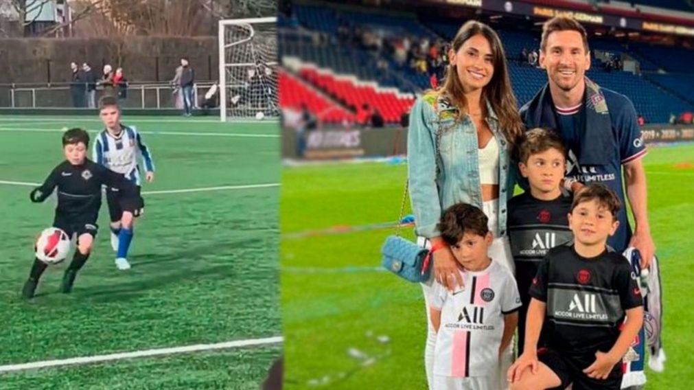 Se filtr� un video que refleja el enorme talento del falso Mateo Messi