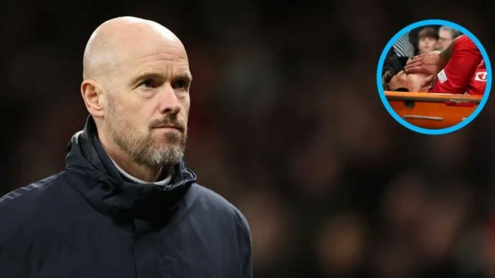 Erik ten Hag utilizó una frase preocupante sobre la lesión de Lisandro Martínez