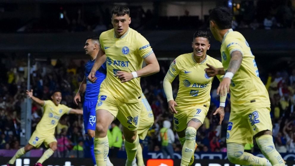 América de México le cortó el invicto del líder Monterrey y le ganó con justicia