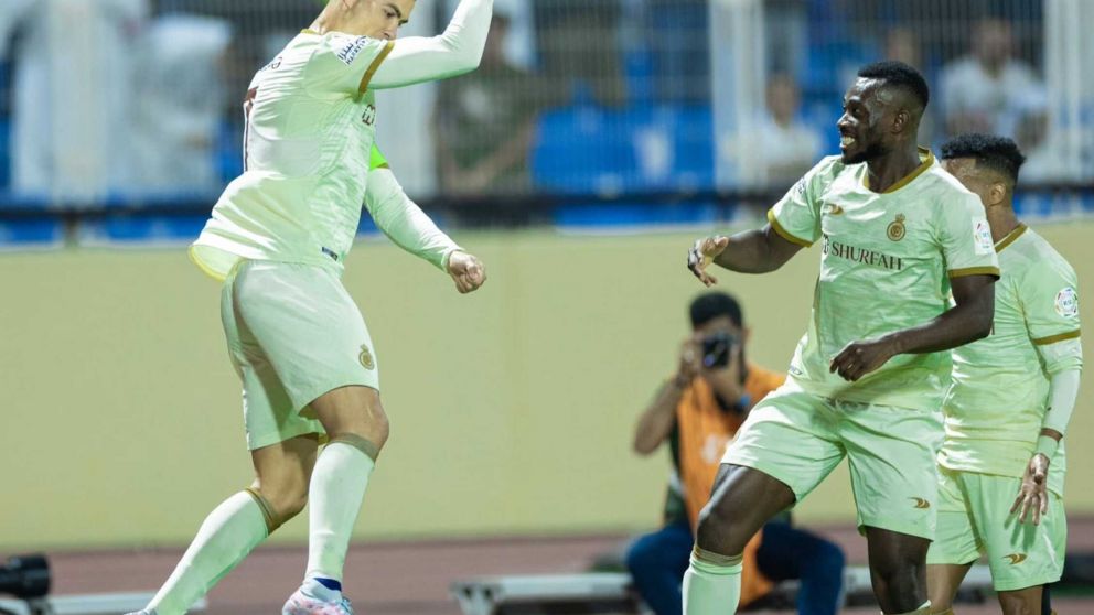 Cristiano Ronaldo se lució con un doblete en la victoria del Al Nassr