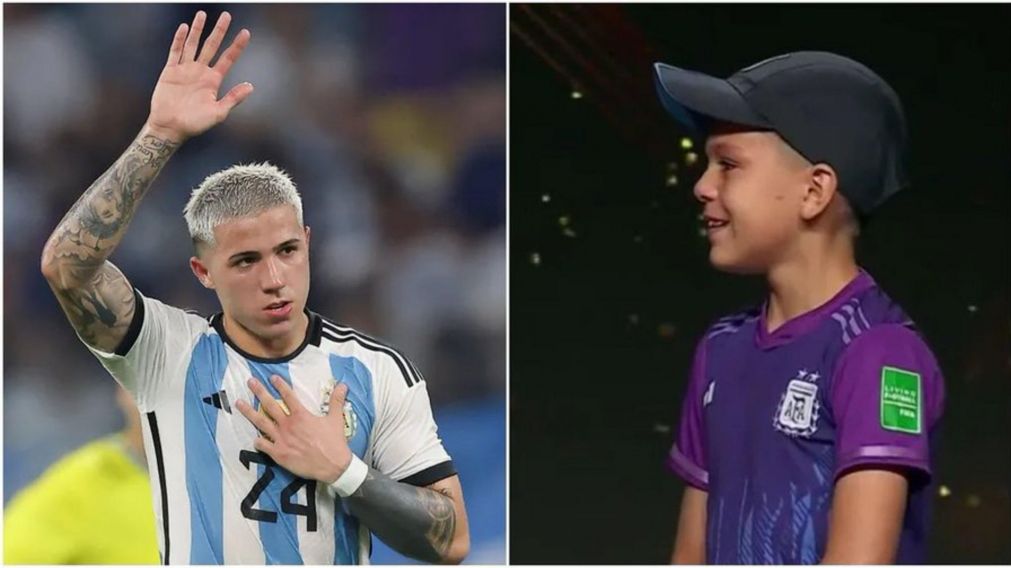 Enzo Fern�ndez le dedic� un cari�oso mensaje al nene que lo hizo emocionar: �Fue como..."
