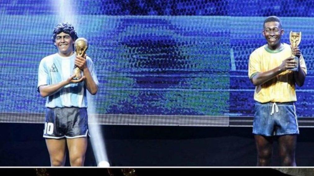 Diego Maradona y Pelé le hablaron a Lionel Messi en el homenaje de la Conmebol a la Selección Argentina