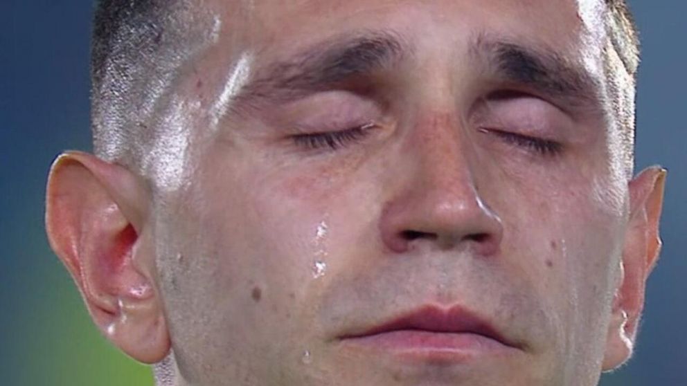 Selección Argentina: los jugadores se largaron a llorar con el Himno Nacional