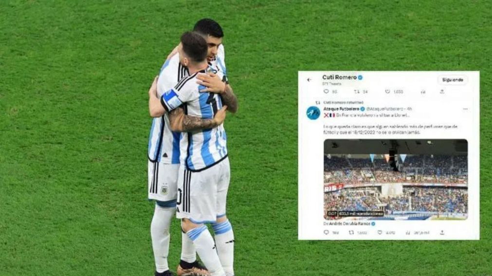 El fuerte respaldo de Cuti Romero a Messi tras ser silbado por los hinchas del PSG
