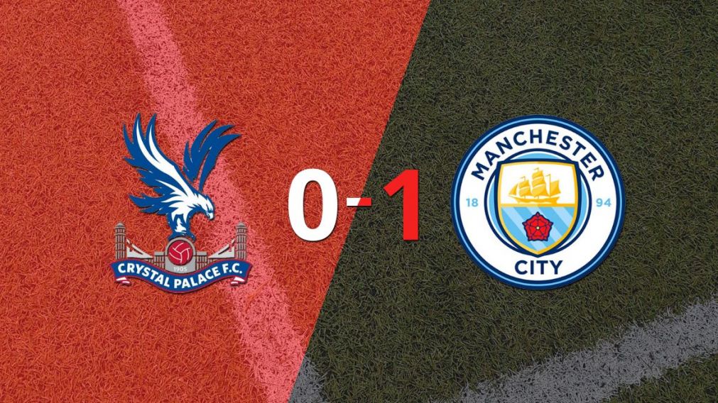 Manchester City ganó por la mínima en su visita a Crystal Palace