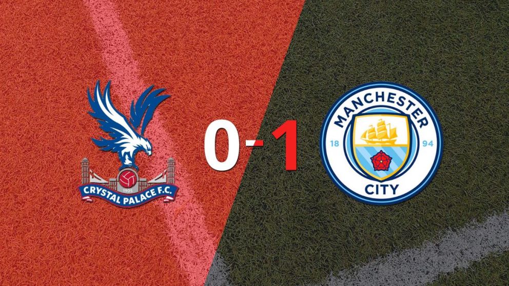 Manchester City ganó por la mínima en su visita a Crystal Palace