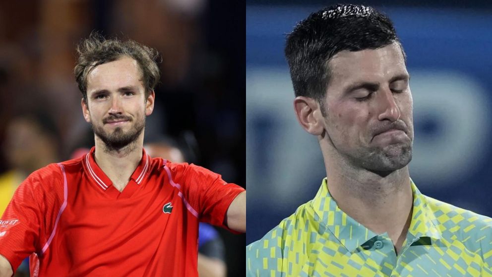Medvedev bajó a Djokovic en Dubai y le quitó su invicto en 2023