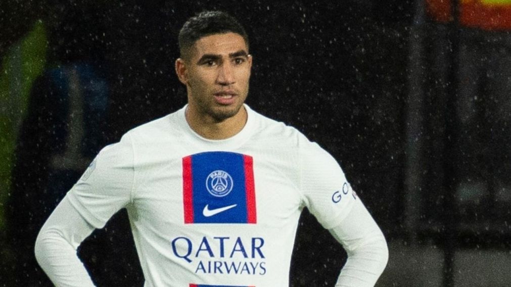 Achraf Hakimi, compañero de Messi en el PSG, fue acusado de violación