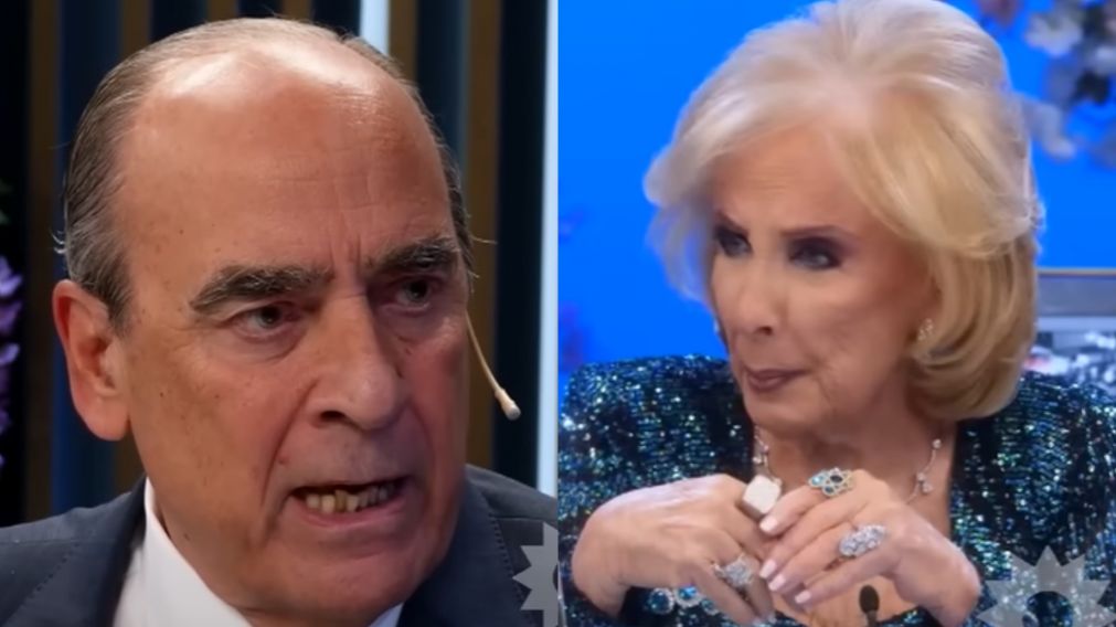 El tenso cruce entre Mirtha Legrand y Guillermo Francos por la crisis económica. (Foto: Captura Youtube/ El Trece).