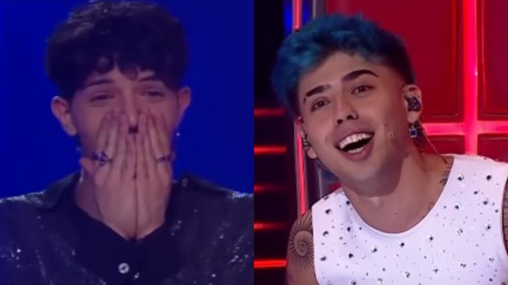 Luck Ra sorprendi� a un participante de "La Voz Argentina" con un inesperado regalo. (Foto: Captura Youtube/ La Voz Argentina).