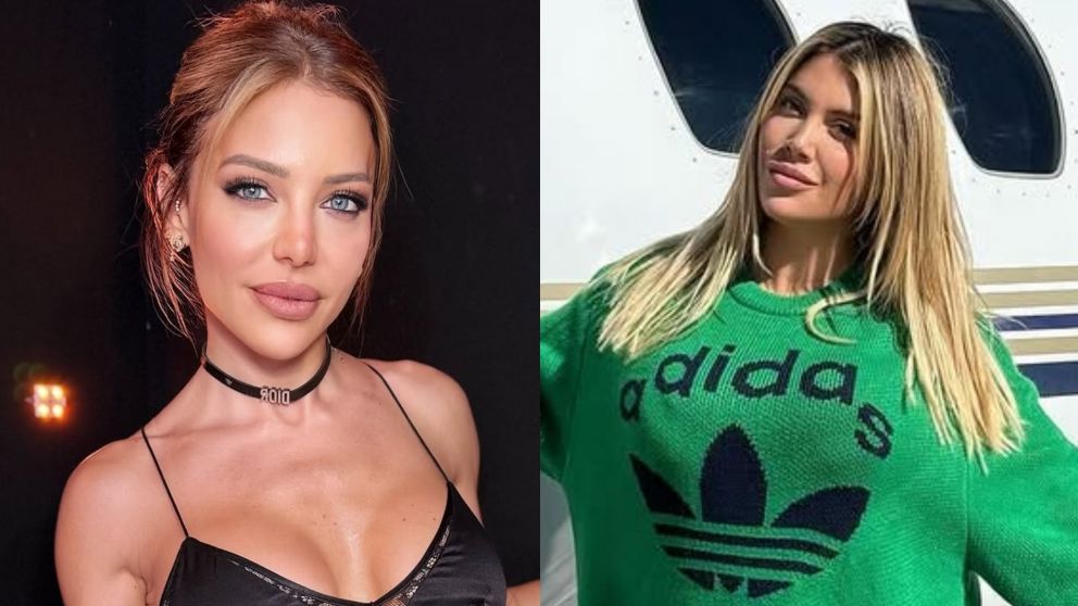 El desesperado llamado de la hija de Wanda Nara a Evangelina Anderson. (Foto: Instagram/ @evangelinaanderson y @wanda_nara).