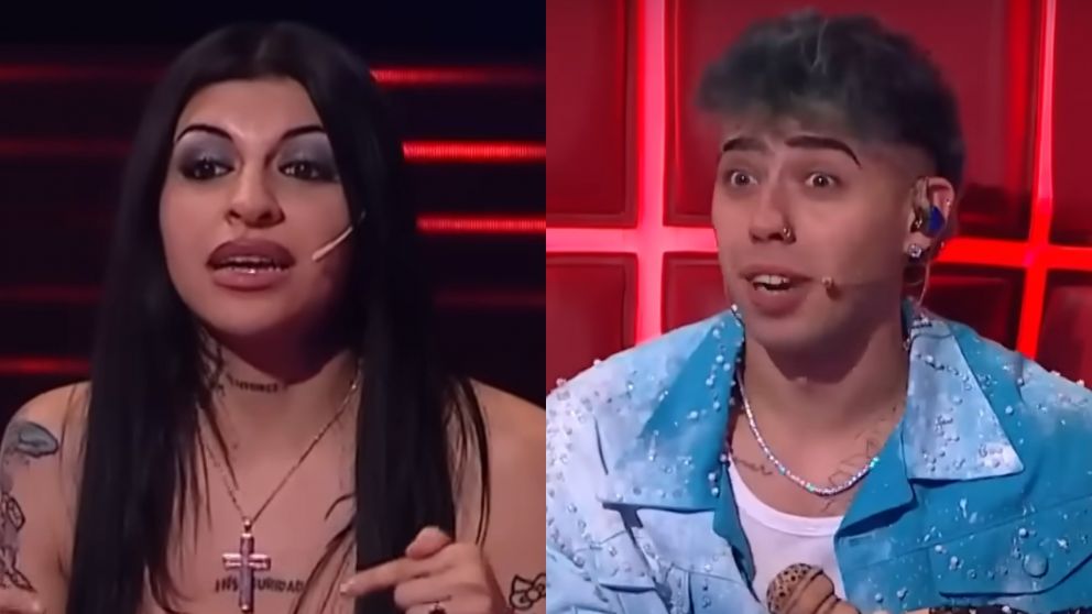 "La Voz Argentina": Cazzu explotó de furia con Luck Ra por un inesperado gesto. (Foto: Captura Youtube/ La Voz Argentina).