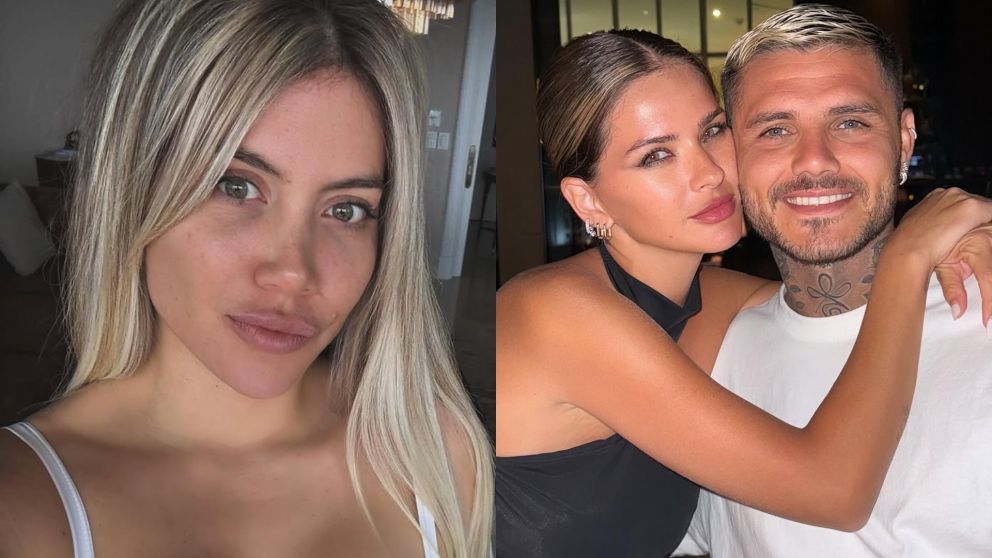 Wanda Nara aseguró que la China Suárez está embarazada de Mauro Icardi:. (Foto. Instagram/ @wanda_nara y @mauroicardi).