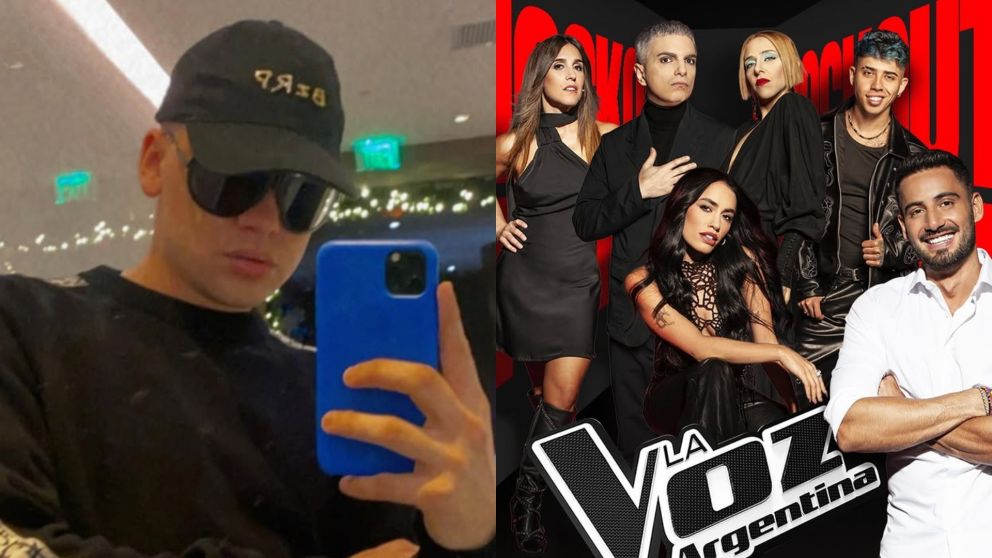 Bizarrap apuntó contra la producción de "La Voz Argentina" luego de que un participante cantara una de sus canciones. (Foto: Instagram/ @lavozargentina y @bizarrap).