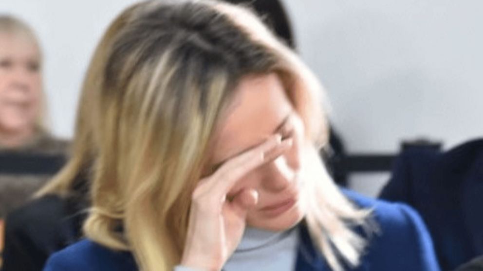 Julieta Prandi, a horas del veredicto contra Claudio Contardi.