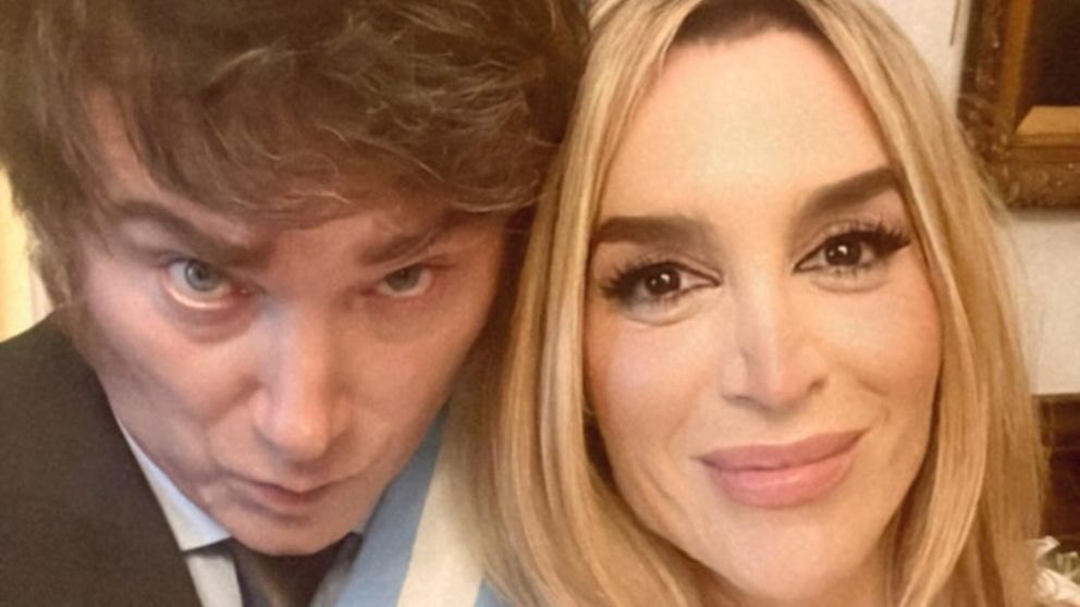 El reencuentro de Fátima Florez y Javier Milei. (Foto: Instagram).