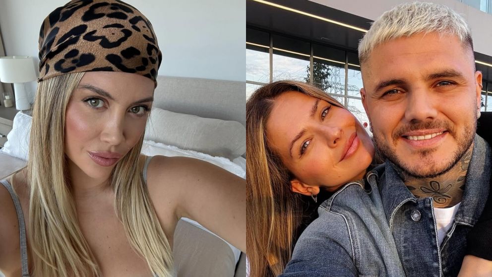 El polémico acercamiento de Mauro Icardi y Wanda Nara. (Foto: Instagram/ @wanda_nara y @mauroicardi).