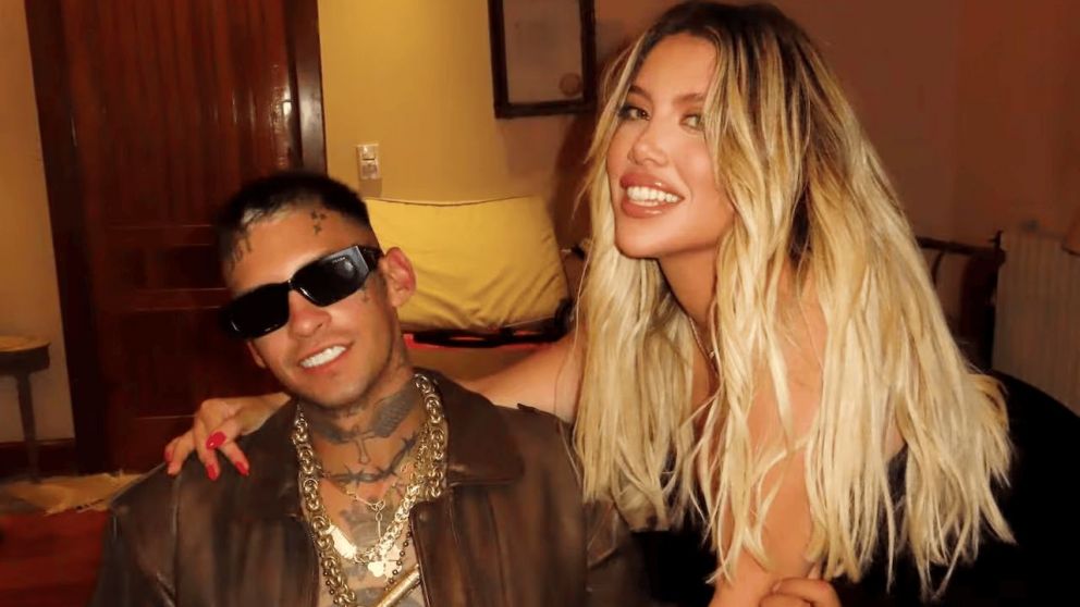 Wanda Nara vol� a los brazos de L-Gante: las im�genes del reencuentro en Espa�a. (Foto: Instagram).