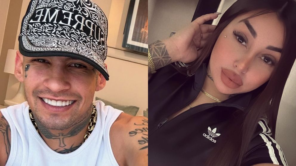 La fuerte reacción de Tamara Báez al enterarse que L-Gante no podrá salir del país. (Foto: Instagram/ @lgante_keloke y @tamarabaez13).