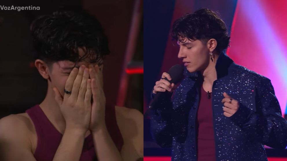 "La Voz Argentina": el artista callejero que interpret� a Elvis Presley con la campera de Luck Ra y conmovi� a todos con su dura historia familiar.
