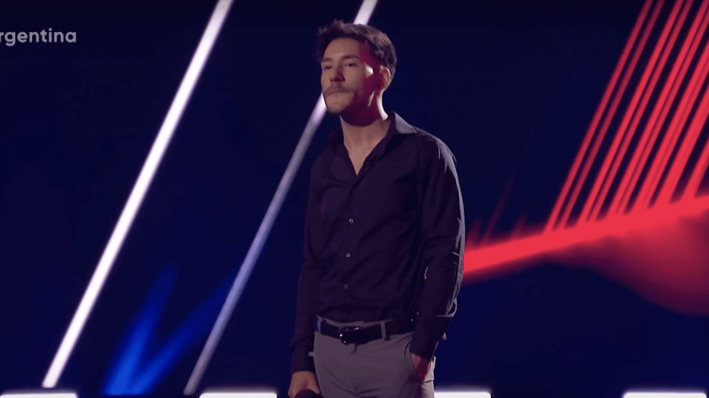 La reacción de un participante de "La Voz Argentina" tras el no de los jurados.