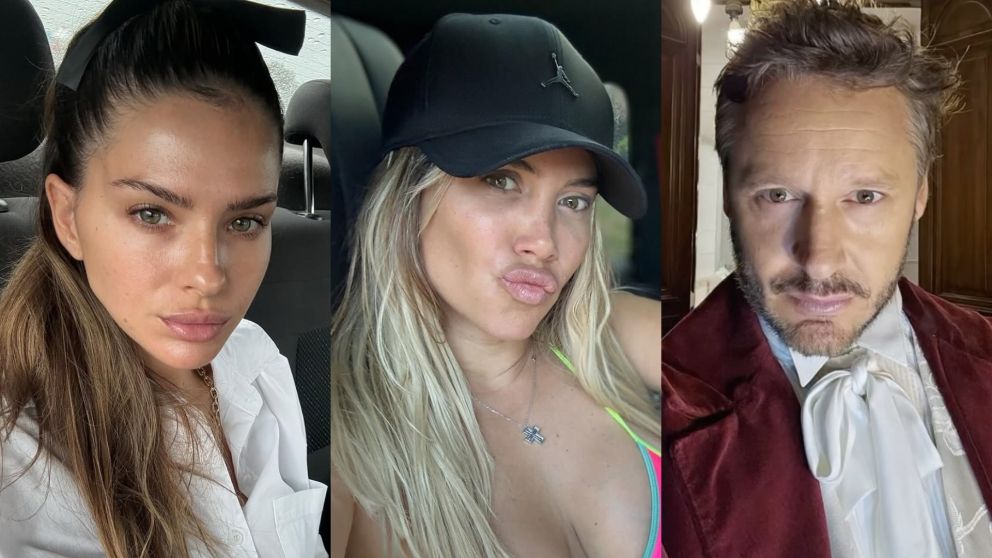 Wanda Nara apoyó a Benjamín Vicuña en medio del escándalo con la China Suárez. (Foto: Instagram/ @wanda_nara @sangrejaponesa y @benjaminvicuna.ok).