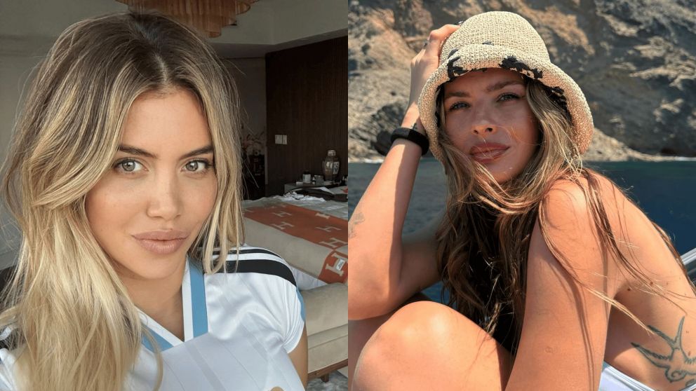 Wanda Nara llegó al país y volvió a apuntar contra la China Suárez: "Hizo llorar a mi hija..." (Instagram/@wanda_nara y @sangrejaponesa).