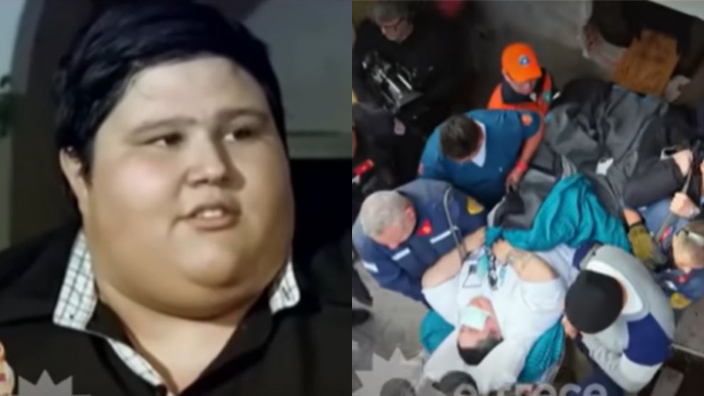 Cristian Fredes de "Cuestión de peso" tuvo que ser rescatado por bomberos: pesa más de 300 kilos y generó alarma por su salud.