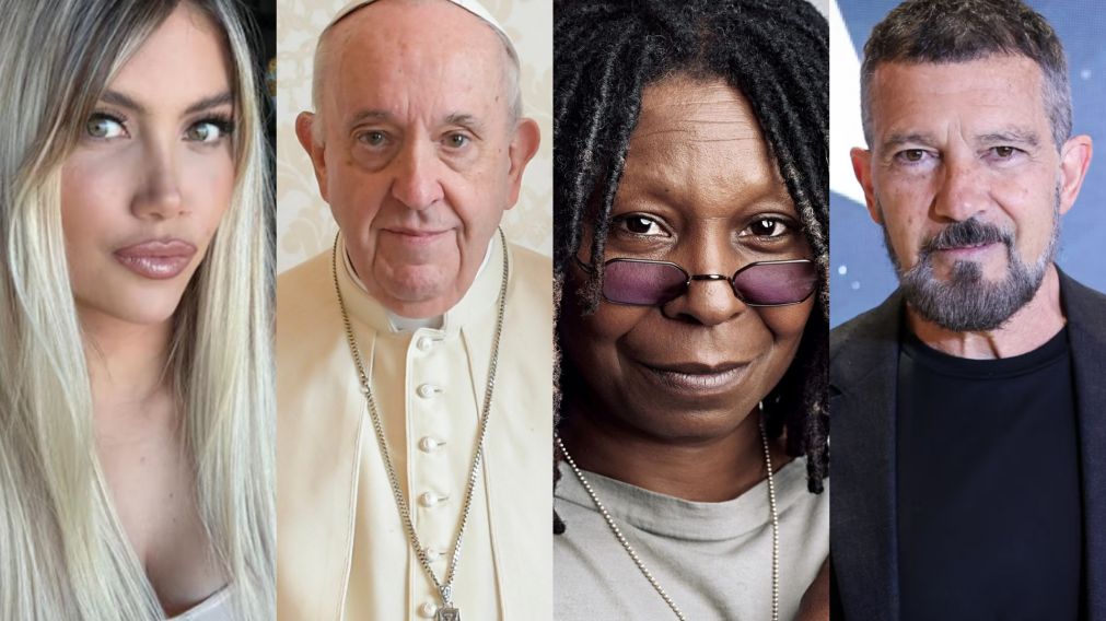 La despedida de los famosos al papa Francisco. (Foto: Instagram/ @wanda_nara, Wikipedia, Harper�s Bazaar, La Vanguardia).