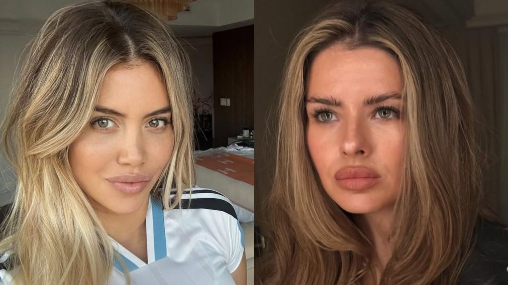 El inesperado acercamiento de Wanda Nara con un ex de la China Su�rez. (Foto: Instagram/ @wanda_nara y @sangrejaponesa).