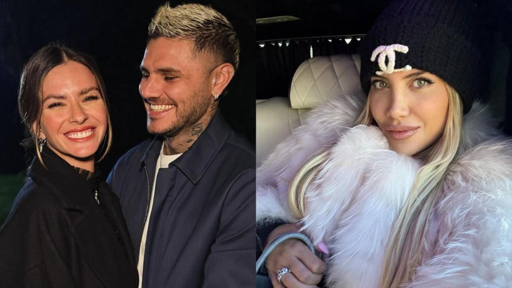 La China Suárez y Mauro Icardi vivieron un incómodo momento en su llegada a la Argentina, ¿por culpa de Wanda Nara? (Foto: Instagram/ @sangrejaponesa y @wanda_nara).