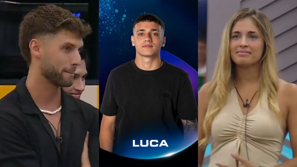 Luca volvió a "Gran Hermano 2025": la reacción de Martina y Tato (Foto web).